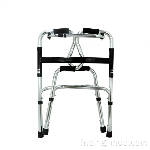 Walker pliant en alliage en aluminium réglable en hauteur